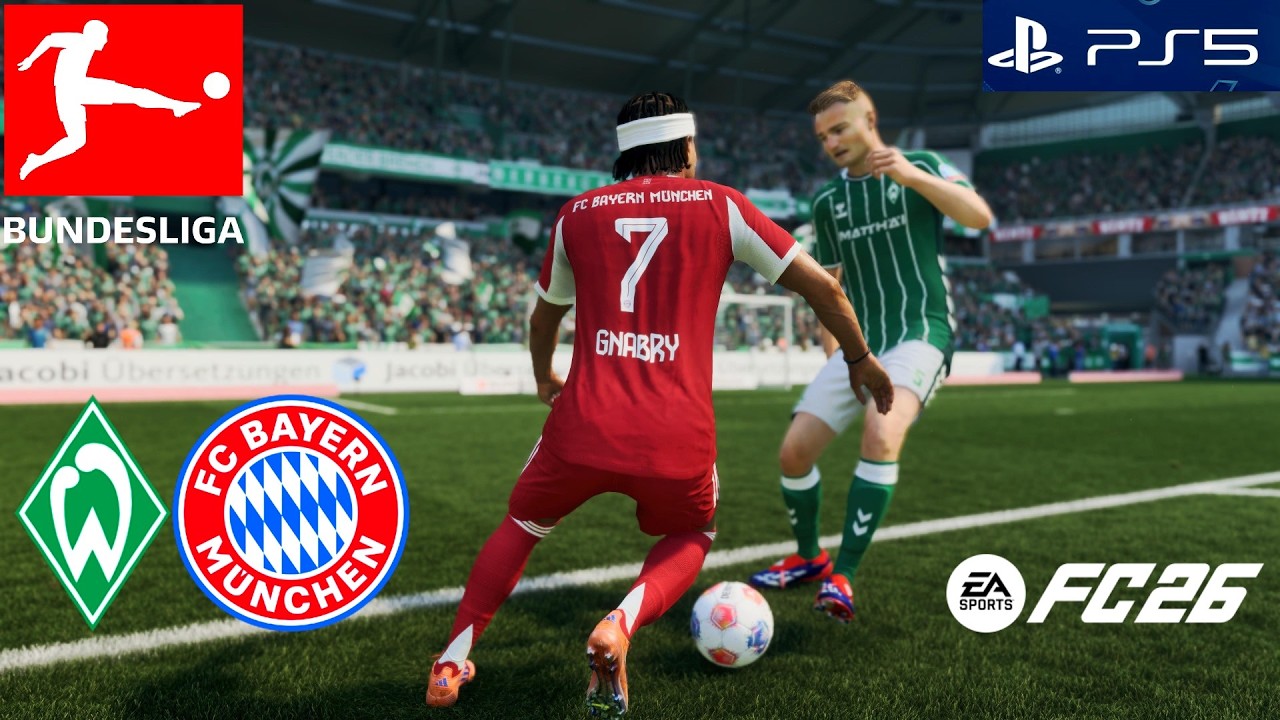 FC 26 - SV WERDER BREMEN VS FC BAYERN MÜNCHEN - BUNDESLIGA TV 25/26 - SLIDERS GAMEPLAY -WESERSTADION