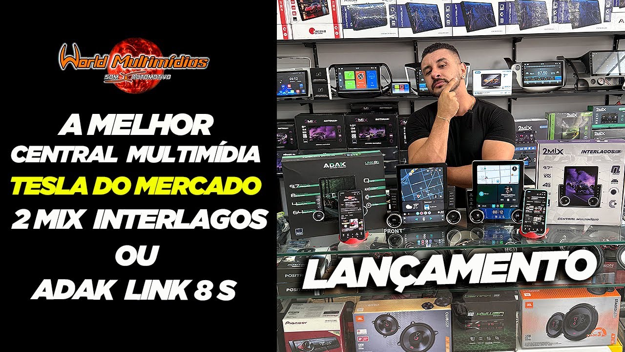 A MELHOR CENTRAL MULTIMÍDIA TESLA DO MERCADO 2 MIX INTERLAGOS OU ADAK LINK 8S? WORLD MULTIMÍDIAS