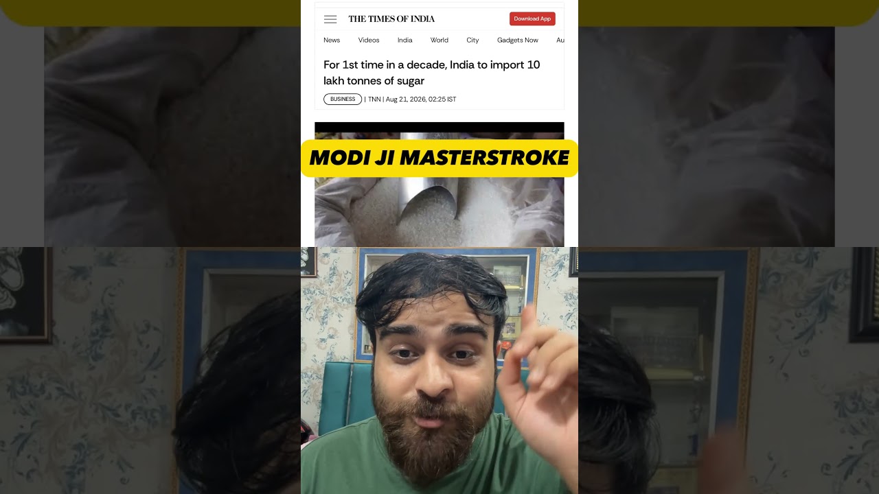 Sugar import is a masterstroke by Modi ji
