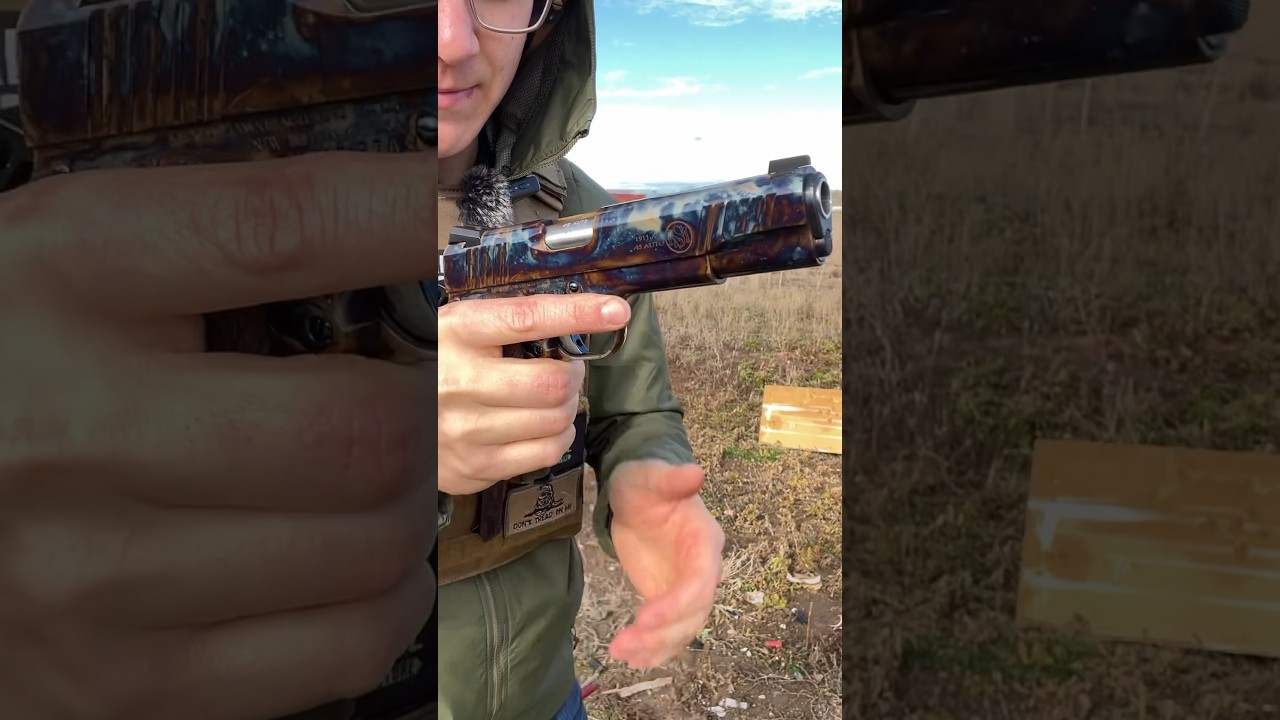 World&rsquo;s Best 1911? (Case Hardened 1911 by Standard Manufacturing.) #1911 #pistol #ww2