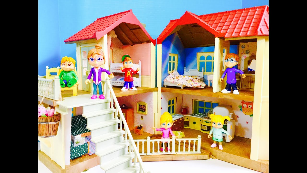 CALICO CRITTERS Luxury Townhouse The CHIPMUNKS TOYS Make Chocolate Hazelnut Spread!