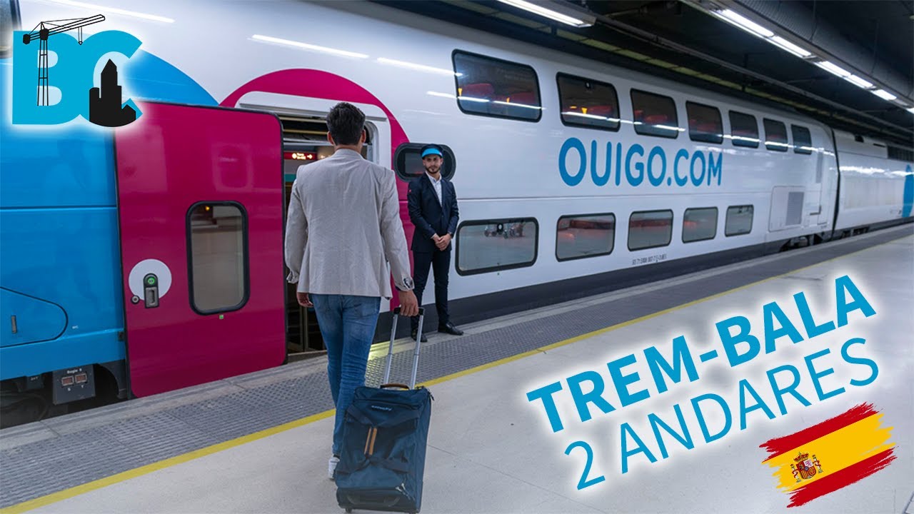Como é o TREM-BALA de 2 andares na Espanha?