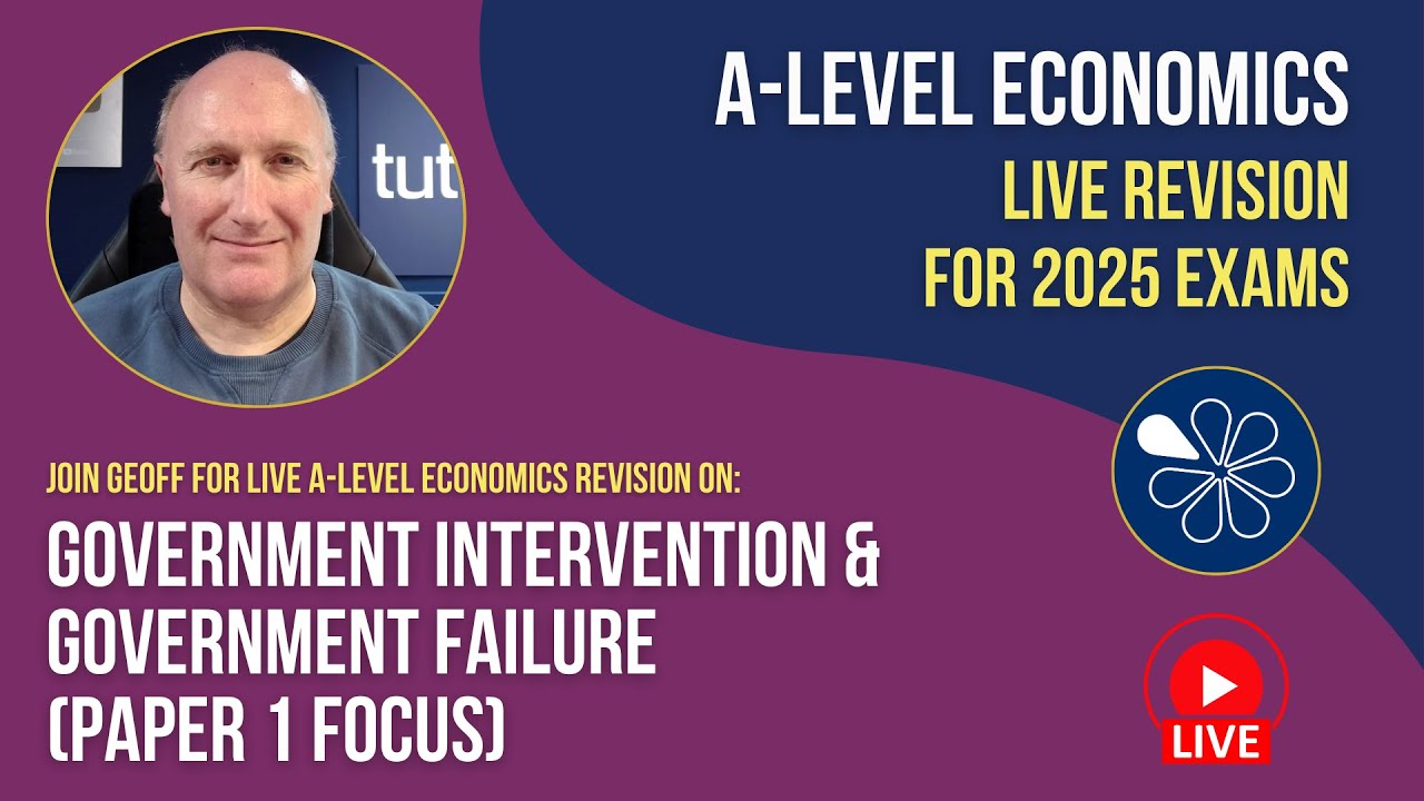 Economics Live Revision | Government Intervention & Government Failure (Paper 1 Focus)