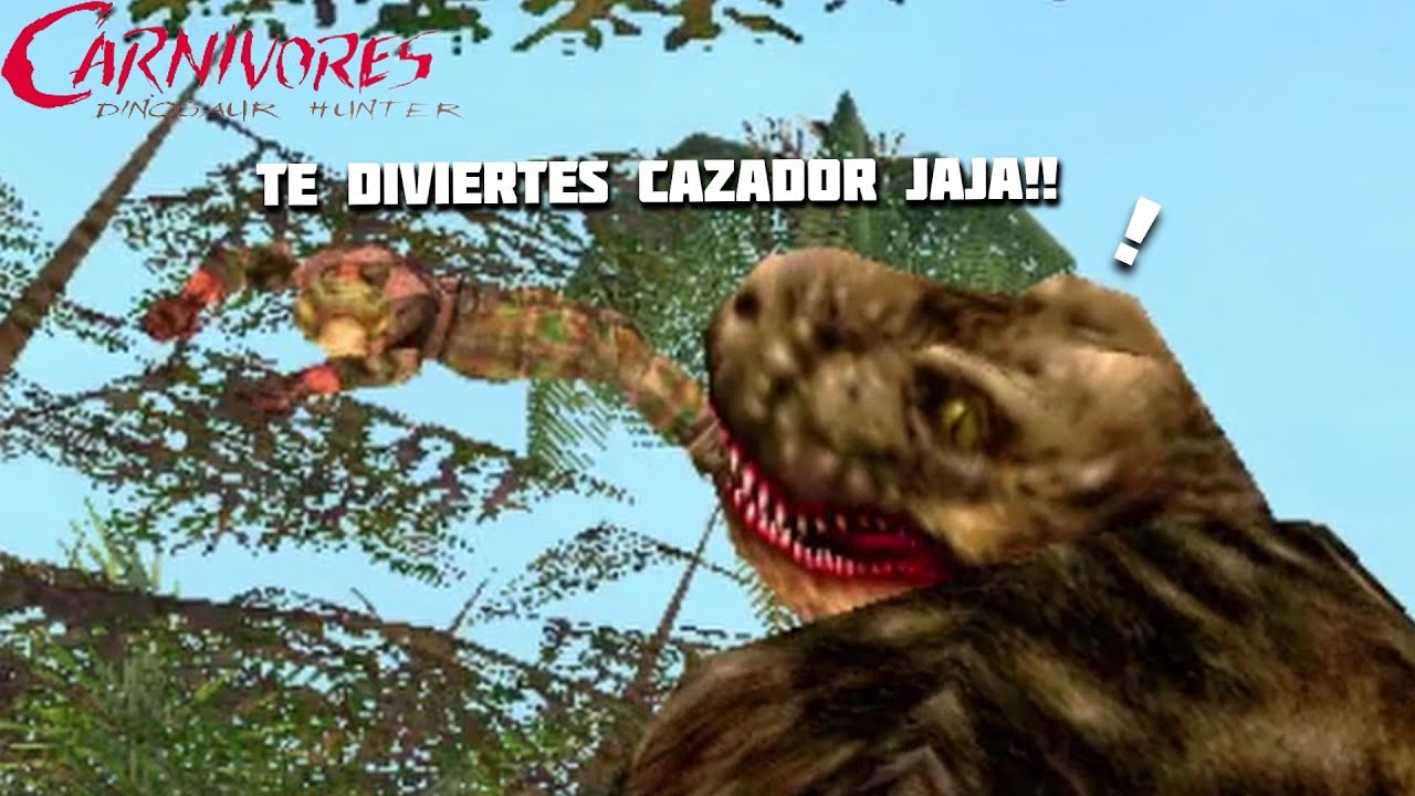 PARTE FINAL DE EL CAZADOR CAZADO PERO EN MOVIL XD - CARNIVORES DINOSAUR HUNTER - LOQUENDO