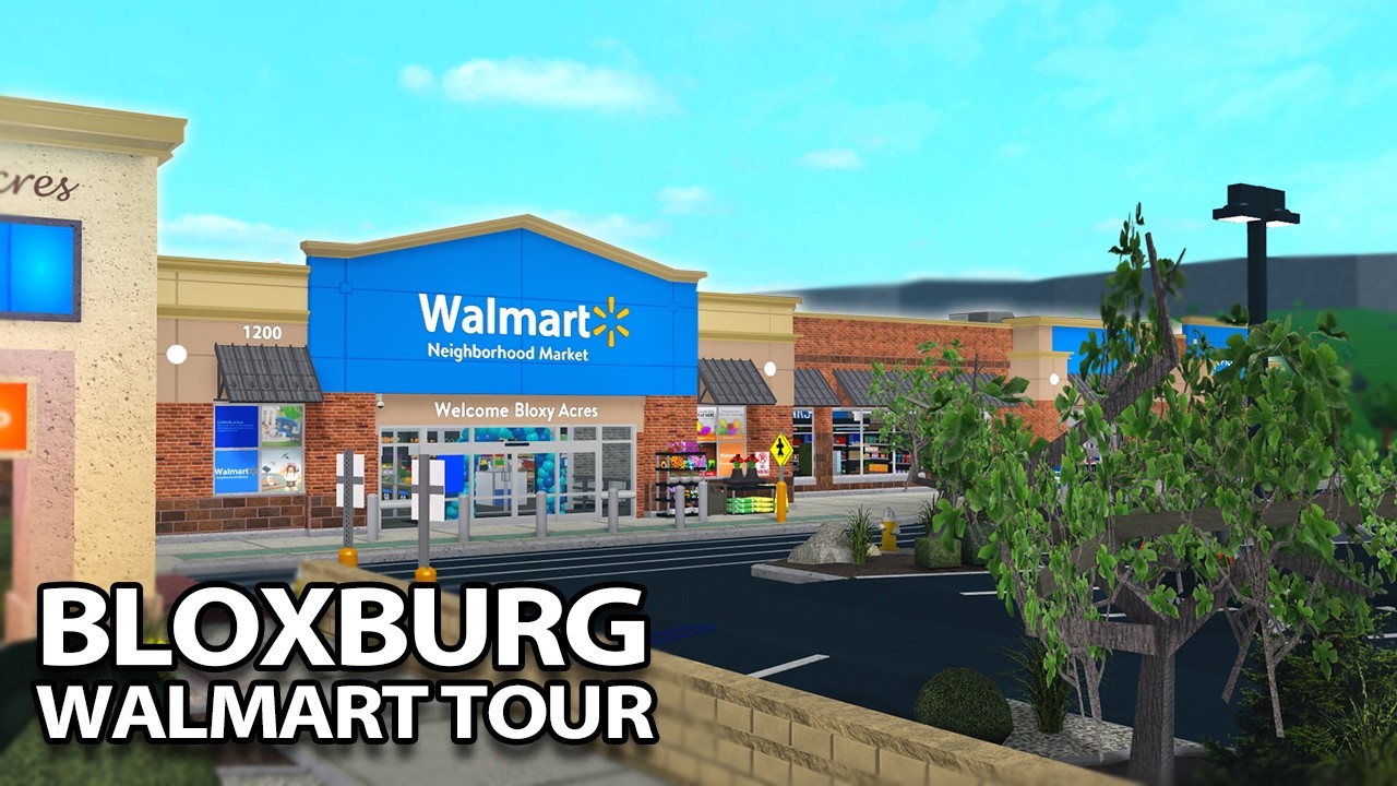 Экскурсия по РЕАЛИСТИЧНОМУ МАГАЗИНУ WALMART в БЛОКСБУРГЕ (2,3 МИЛЛИОНА ДОЛЛАРОВ)