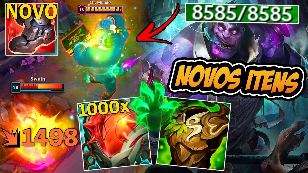 DR MUNDO É O TANK MAIS ROUBADO DO TOP COM OS NOVOS ITENS DA SEASON 15 (8 MIL DE VIDA)