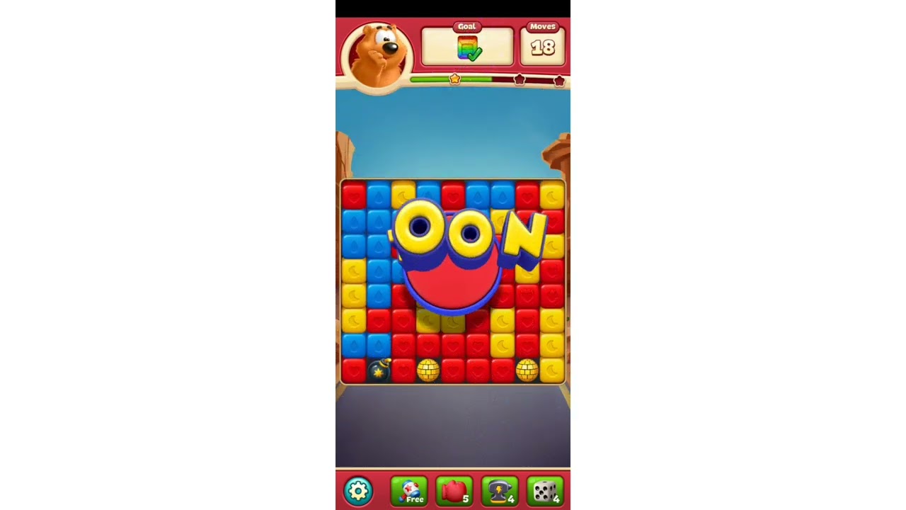 Toon Blast |Level#71,73| Solution Walk-through Answers.