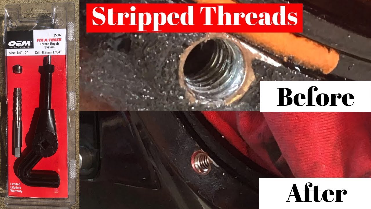 Motorcycle Primary Stripped Out Threads