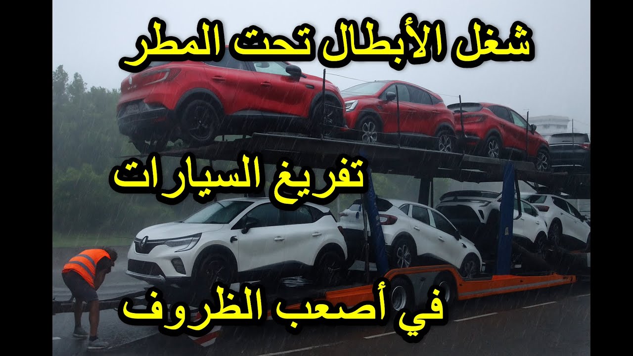 البرازيلي في المهمة — إنزال السيارات تحت المطر بدون خطأ! 🌧