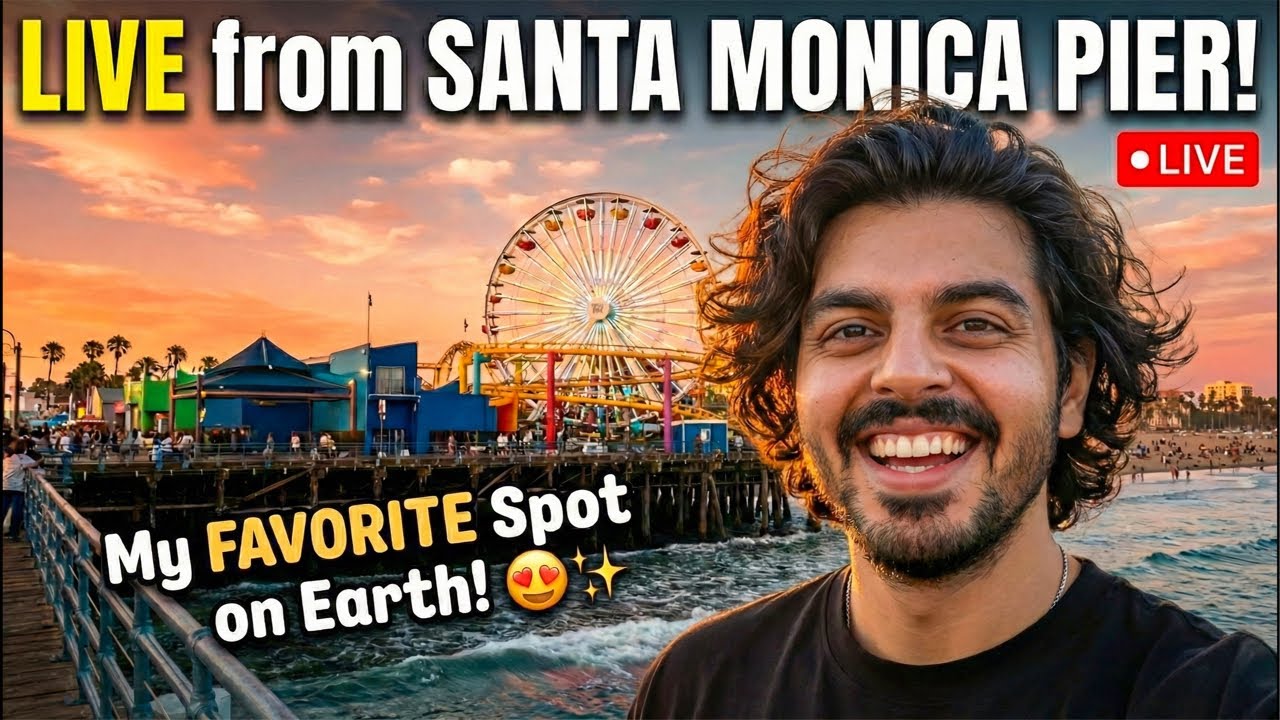 Live from my favourite spot in USA - SANTA MONICA PIER