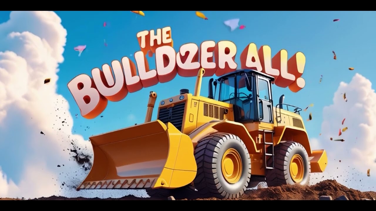 Building with a Bulldozer | Construction Song for Kids