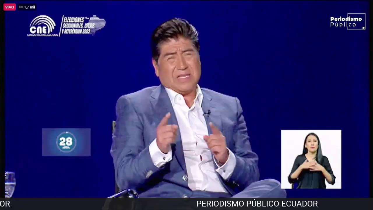 DEBATE ELECCIONES 2023 /  CANDIDATOS A LA ALCALD&Iacute;A DE QUITO