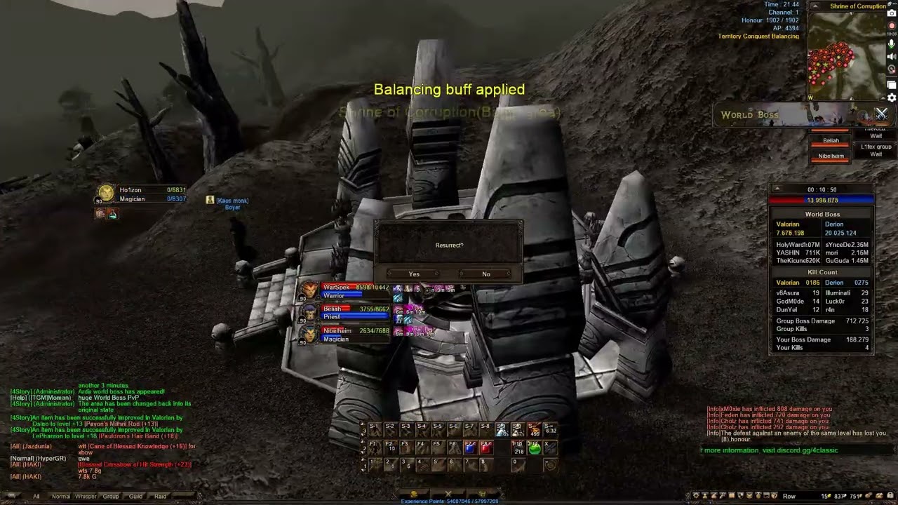 4Classic my MAGE ABB and World Boss!! (4Story)