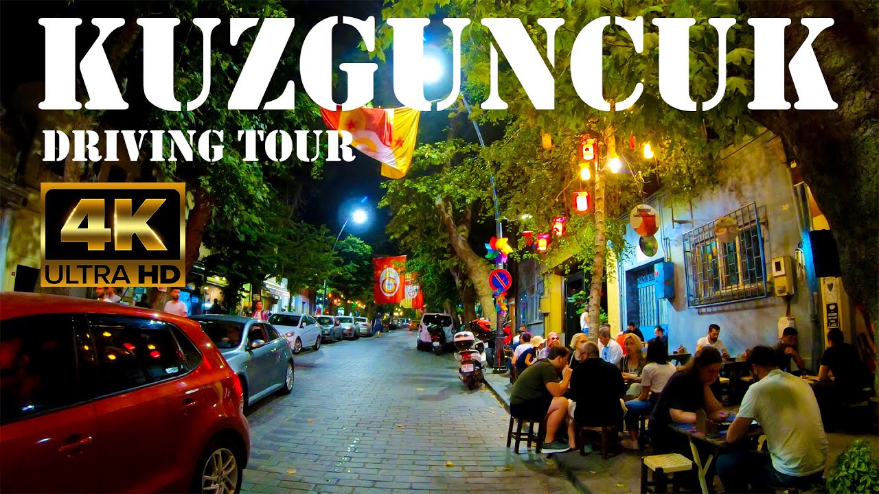 Istanbul night drive from Üsküdar to Kuzguncuk-4k Istanbul Guide 2019