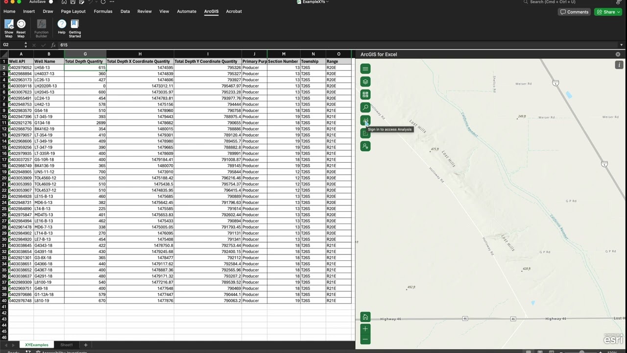 Intro to ArcGIS for Excel
