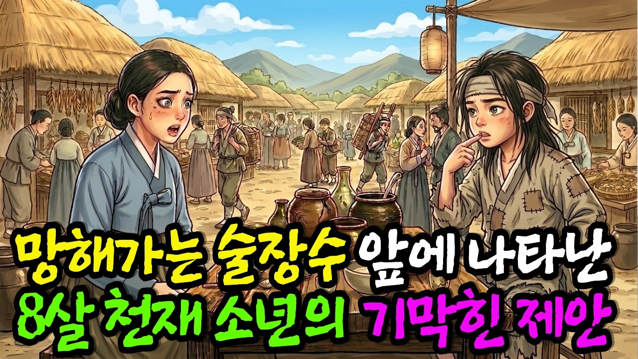 망해가는 술장수에게 8살 천재 소년이 건넨 '기막힌 제안' 하나에, 모든 판이 뒤집히기 시작했다|야담| 민담| 전설| 설화| 옛날이야기| 오디오북| 수면동화 |사연