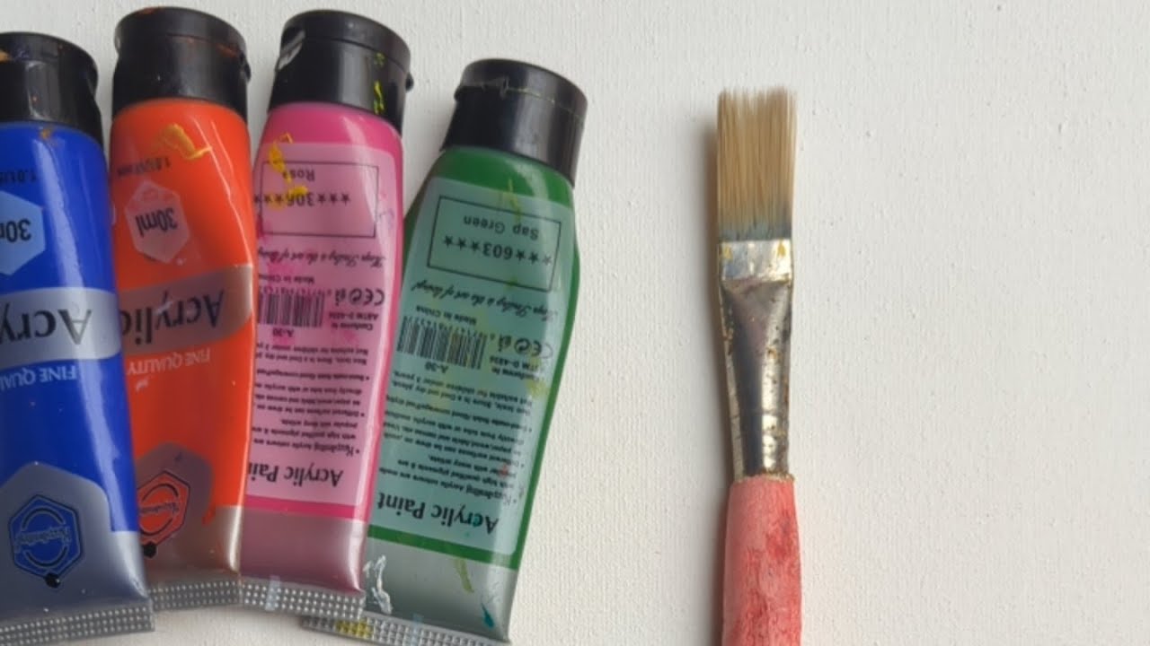 easy and beautiful painting on canvas using acrylic colors | you can support with super chat