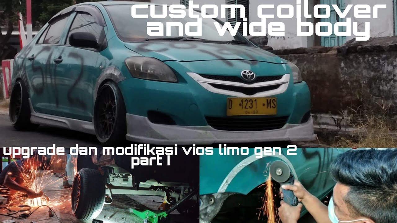 modifikasi taxi vios gen 2 , kita buat jadi ganteng yg haqiqi part 1