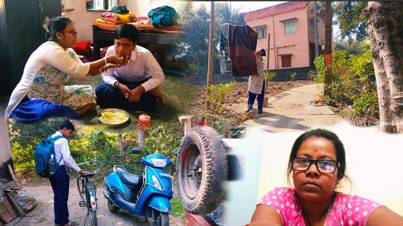 ব্যস্ত সকালের রুটিন | সকাল 7টা থেকে 12টা পর্যন্ত এক নিঃশ্বাসে সংসারের সবকাজ সেরে AC bedroom clean