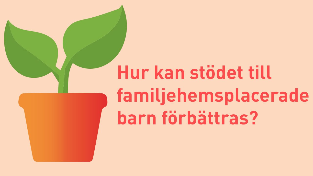 Hur kan stödet till familjehemsplacerade barn förbättras?