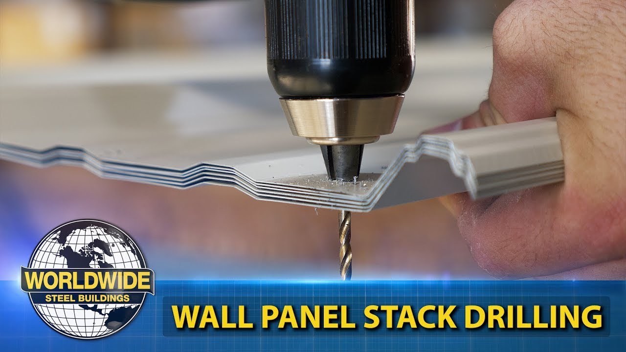 Save Time by Stack Drilling Your Panels - How To DIY Steel Building