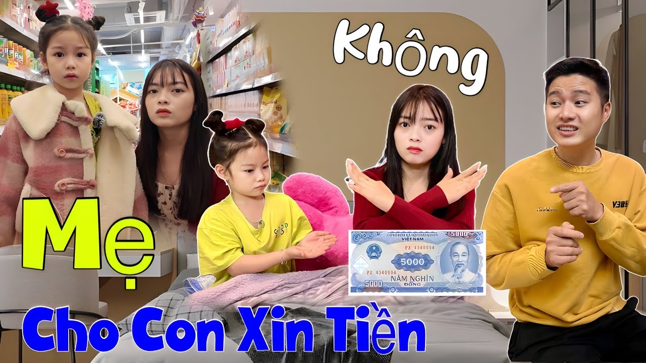 Em Quỳnh Nhi Xin Tiền Mẹ Mua Lẩu Tự Sôi