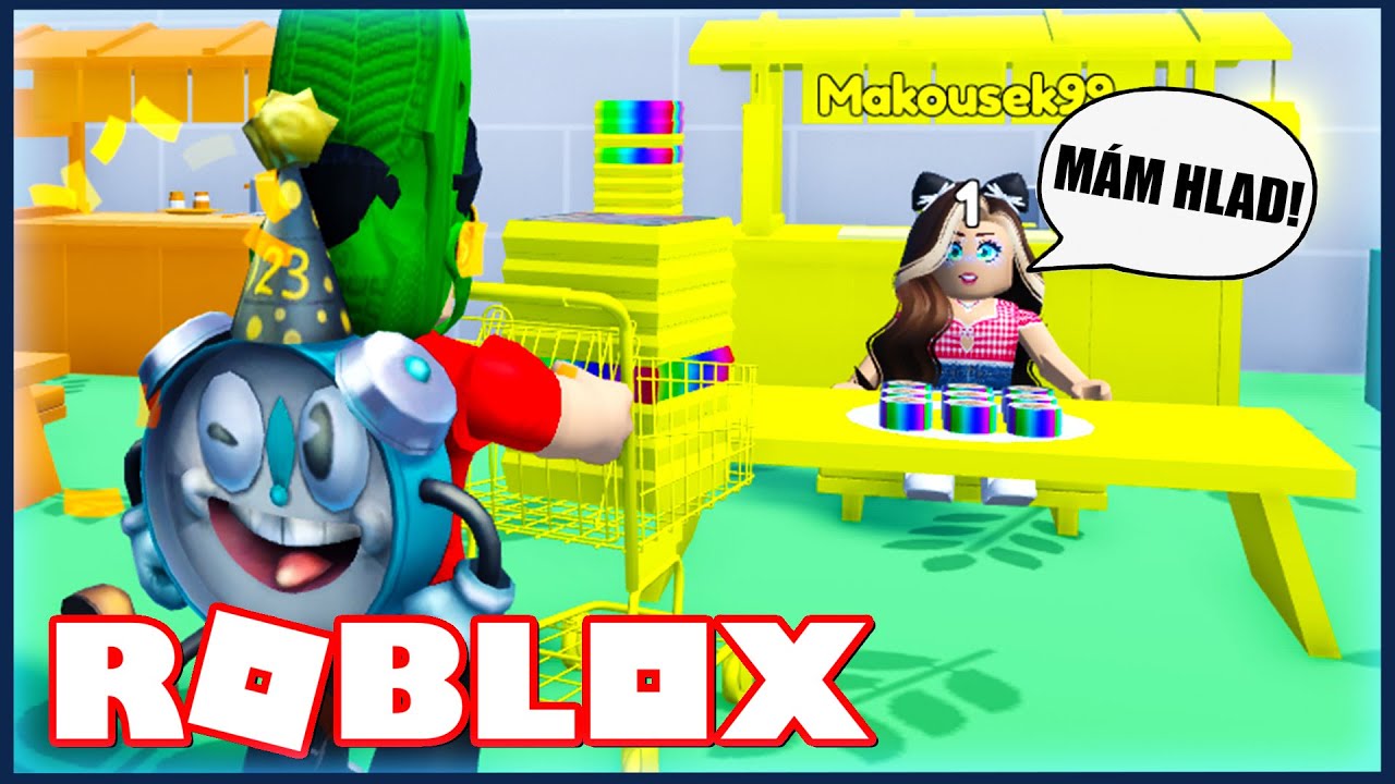 NAKUP JÍDLO, UVAŘ A DEJ TO MAKKYNCE!😋😂 Roblox w/@VendaliRoblox