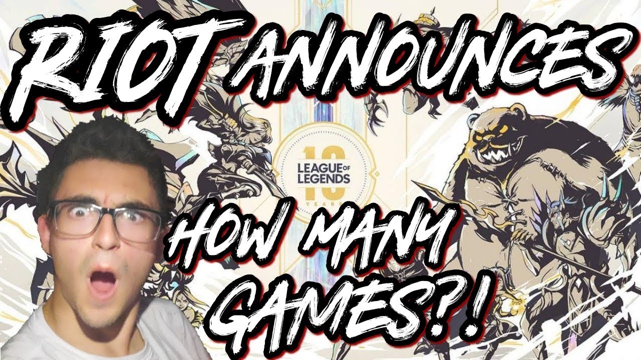 Reacting to the NEW GAMES RIOT ANNOUNCED! PROJECT A! - League10