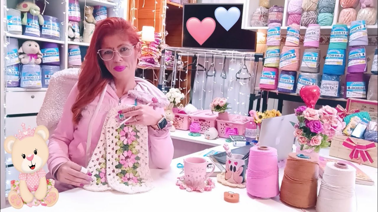 SAINDO MAIS FOFURAS POR AQUI!🧸🩷 PRODUÇÃO DE LINDOS TAPETES PRIMAVERA!🩷
