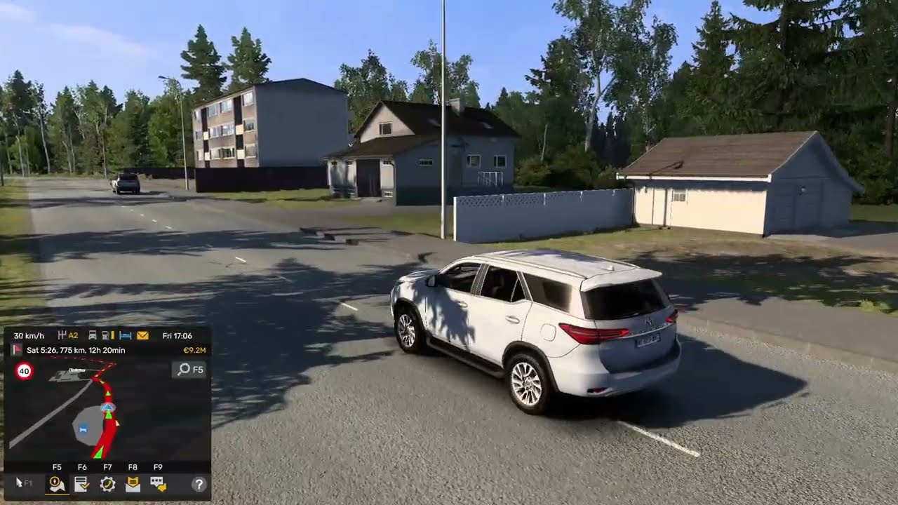 EURO TRUCK SIMULATOR 2 GAME WITH FORTUNER MOD
