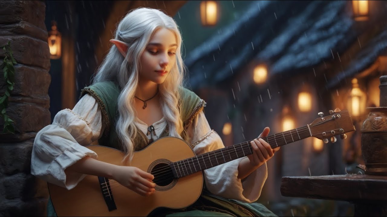 Bard tales : Relaxing Medieval Music - Bard/Tavern Ambience, Celtic Music, Medieval Rain City