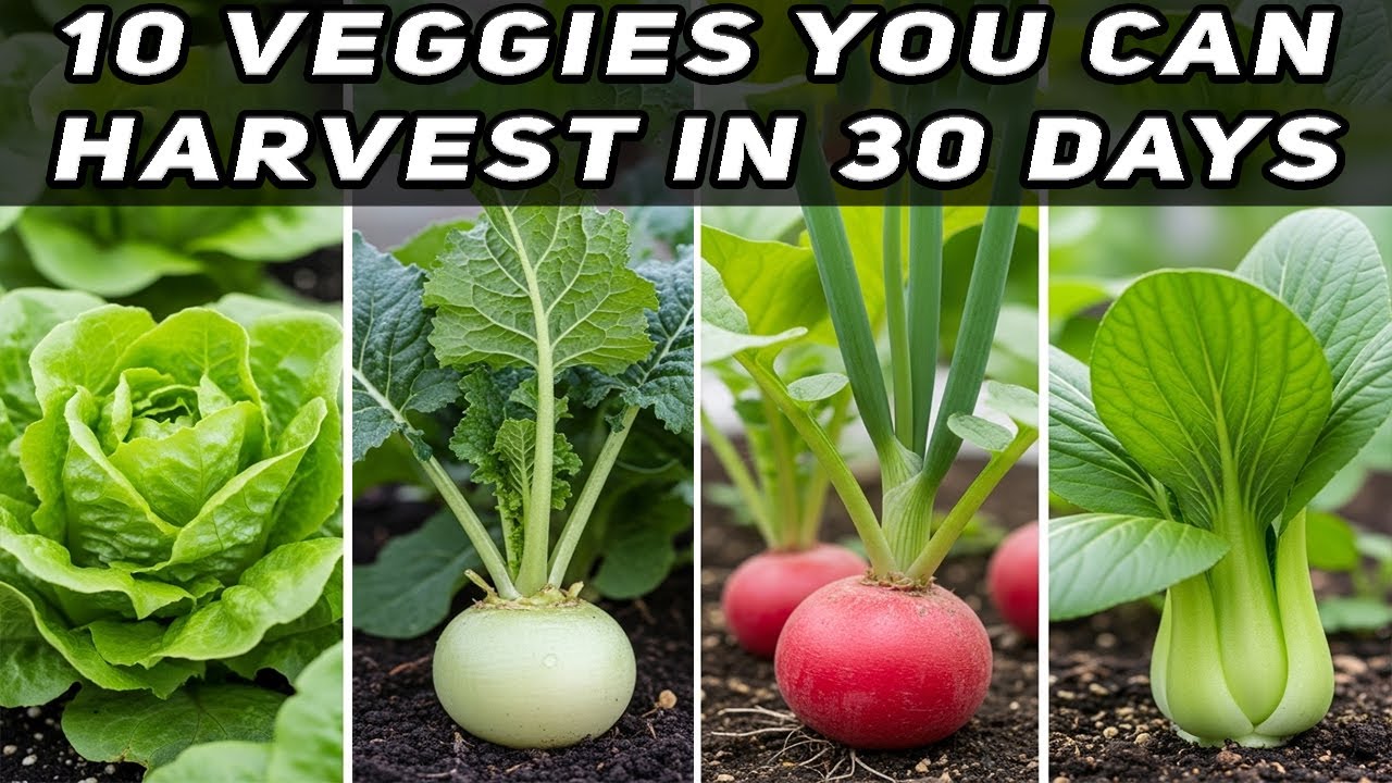10 Quick-Growing Vegetables Ready to Harvest in Less Than 30 Days
