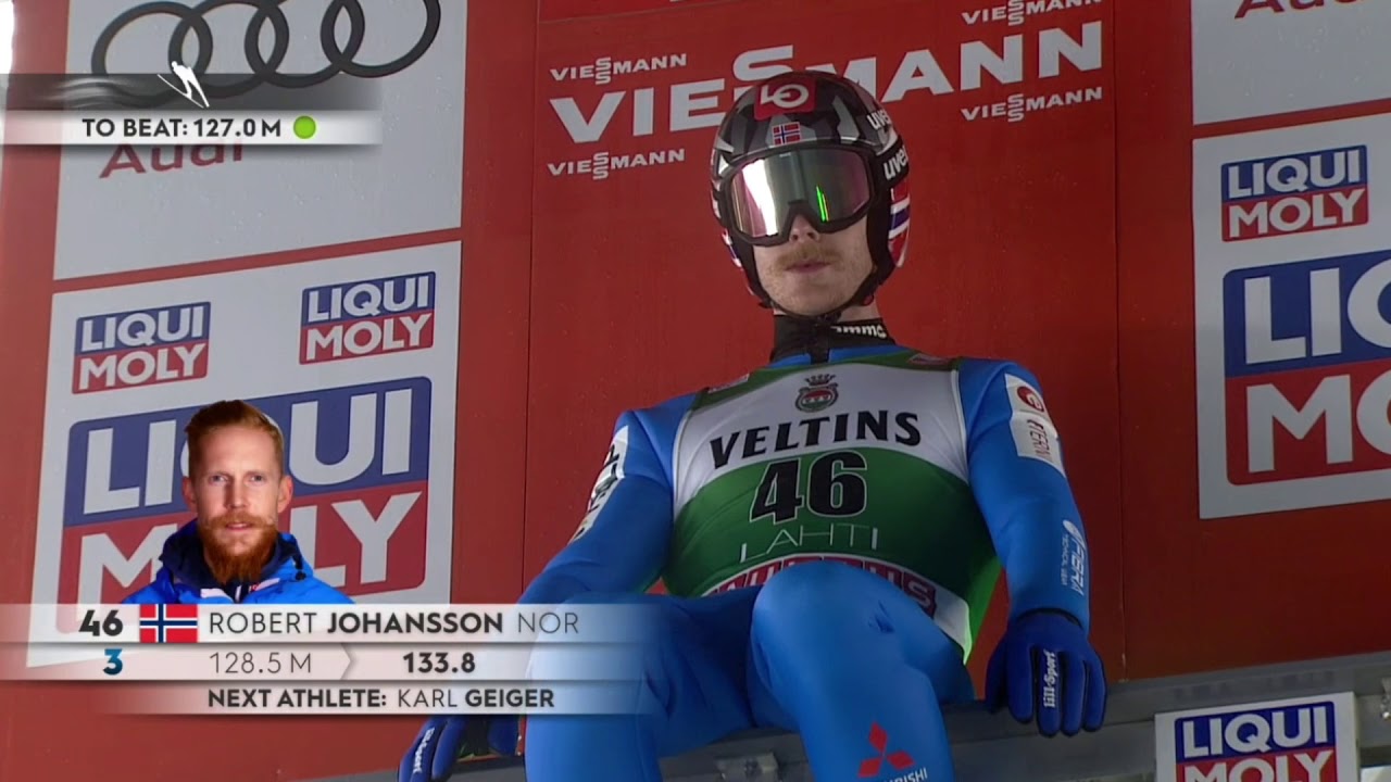 Robert Johansson gewinnt in Lahti [beide Sprünge] 128,5 / 126,5m