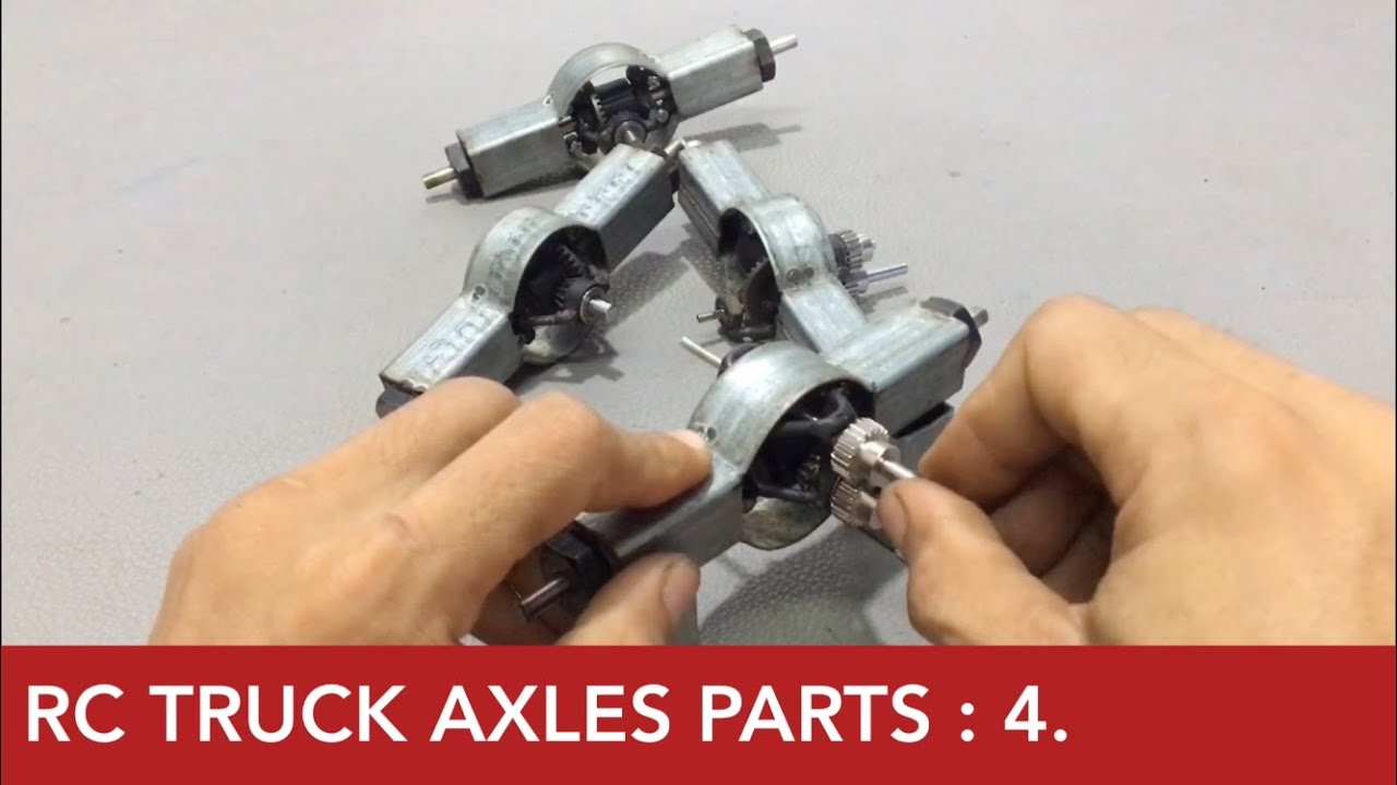 Build - RC Truck Metal Axle 1/14 Scale - Heavy Construction Truck Part : 4 Knuckle DriveShaft