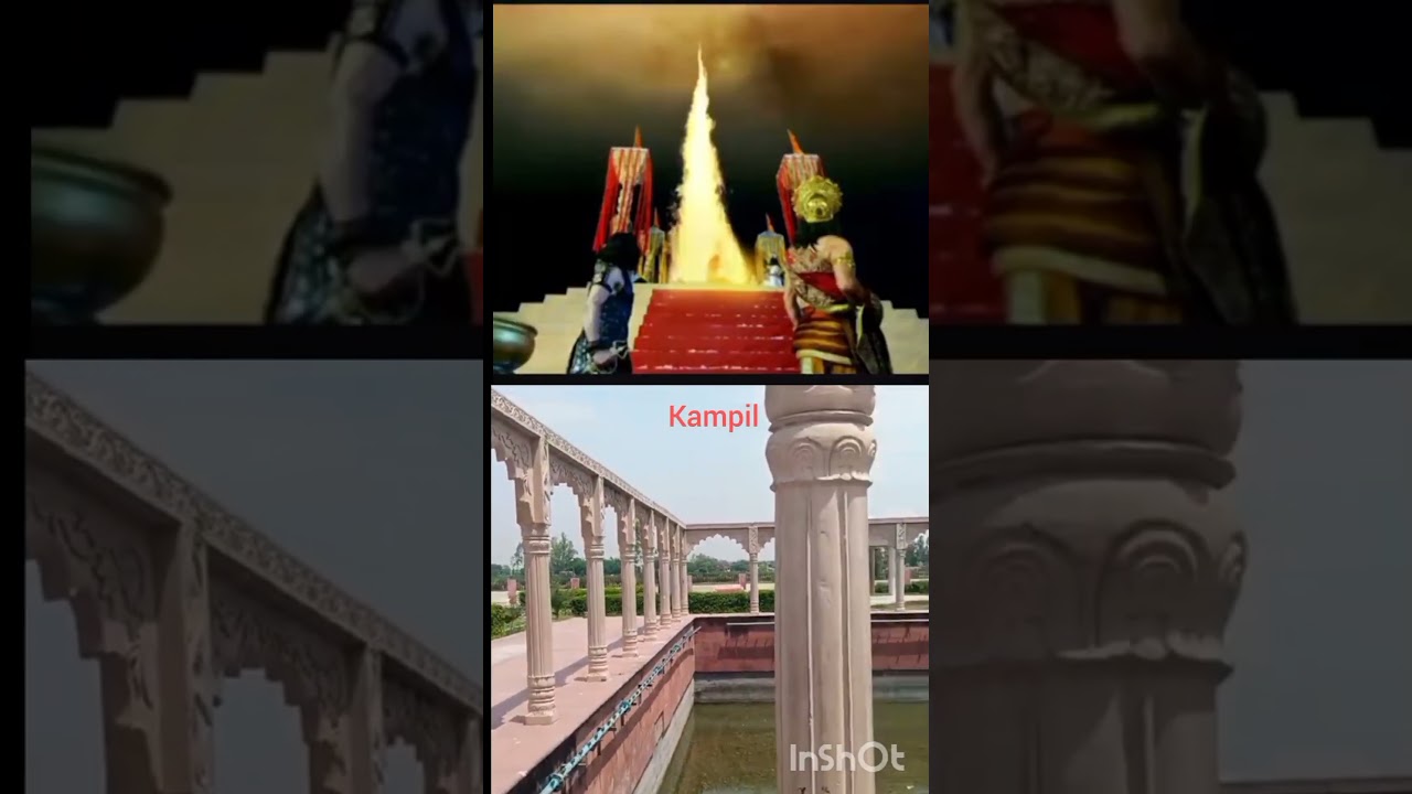 🏹Place where Draupadi emerged from the sacred yajna fire#explore #universe #shorts #history #krishna