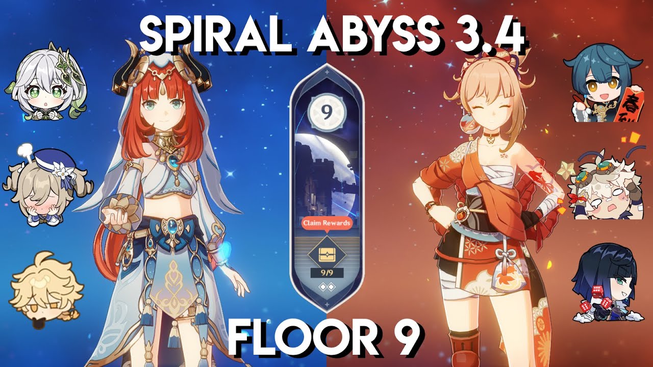 Bloom Nilou x Vape Yoimiya - New 3.4 Spiral Abyss Floor 9
