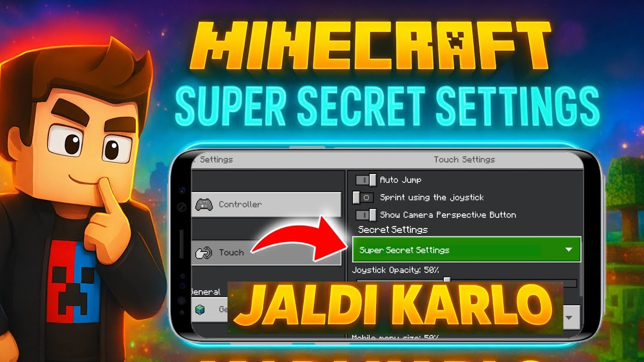 🤫 15 Super Secret Settings In Minecraft | Minecraft Secret Settings | Miner GVK