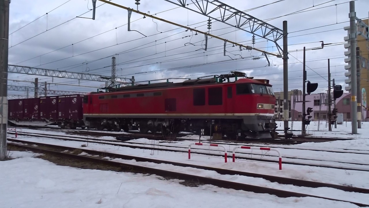 2026.02.12 貨物列車（4090列車）秋田駅到着
