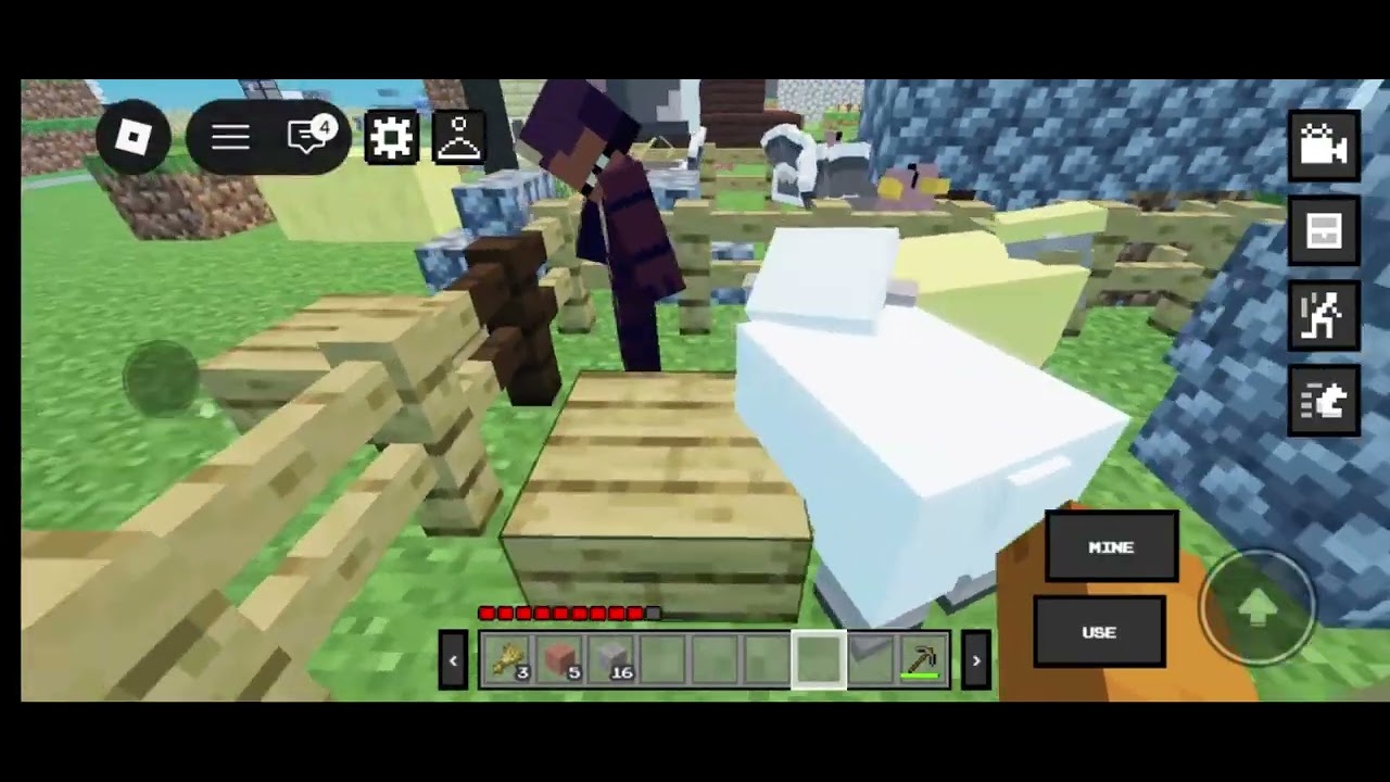 Hrajeme fake minecraft v robloxu