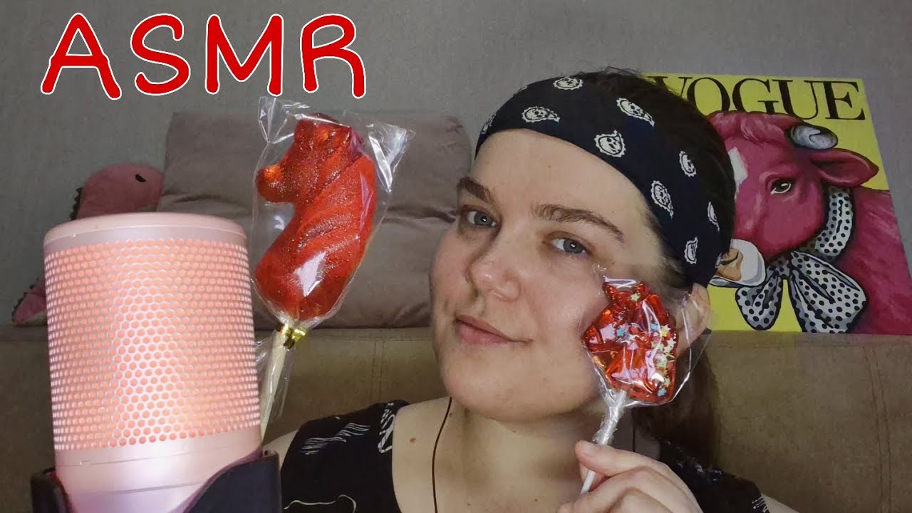 АСМР ОБЛИЗЫВАНИЕ ЛОШАДИ • licking candy hourse • близкие звуки рта • intensive sounds 