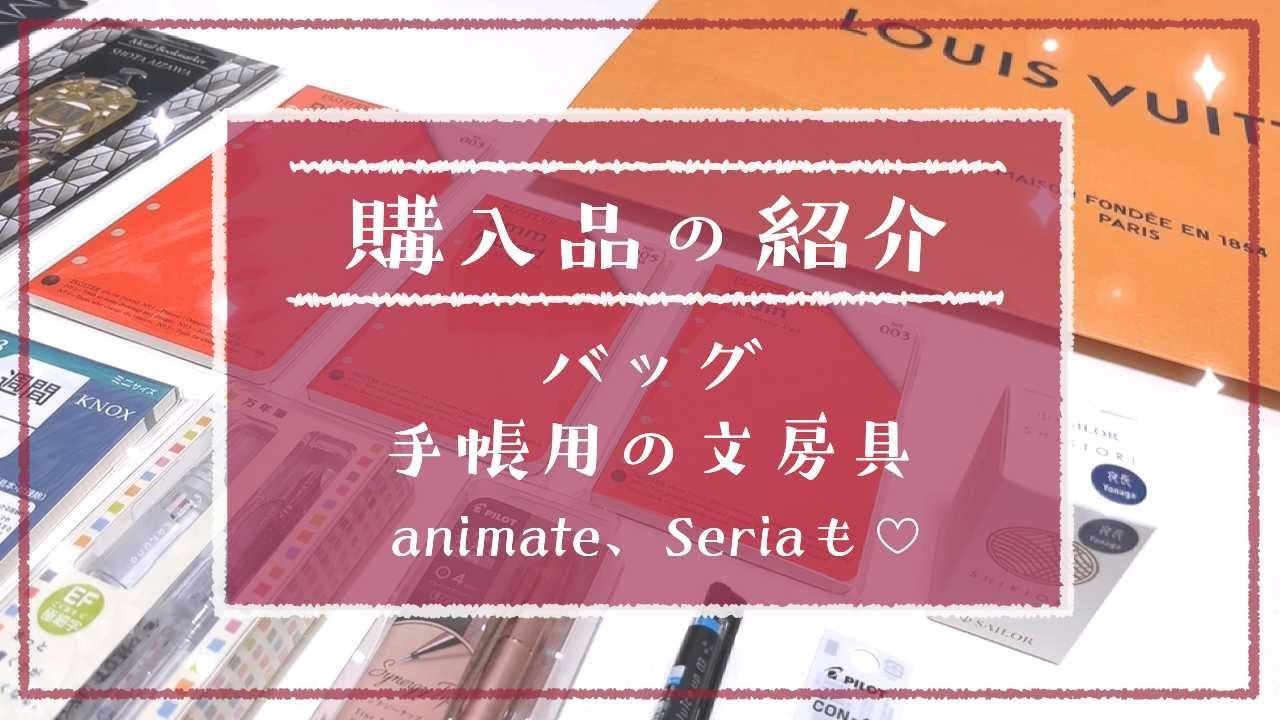 購入品【Louis Vuitton / Loft / animate / Seria】