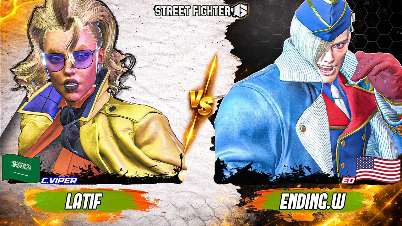 SF6 🔥 Latif (C.Viper)  vs  Ending Walker (ED) 🎮 😱 Perfect Timing Big Damage High-Level Gameplay