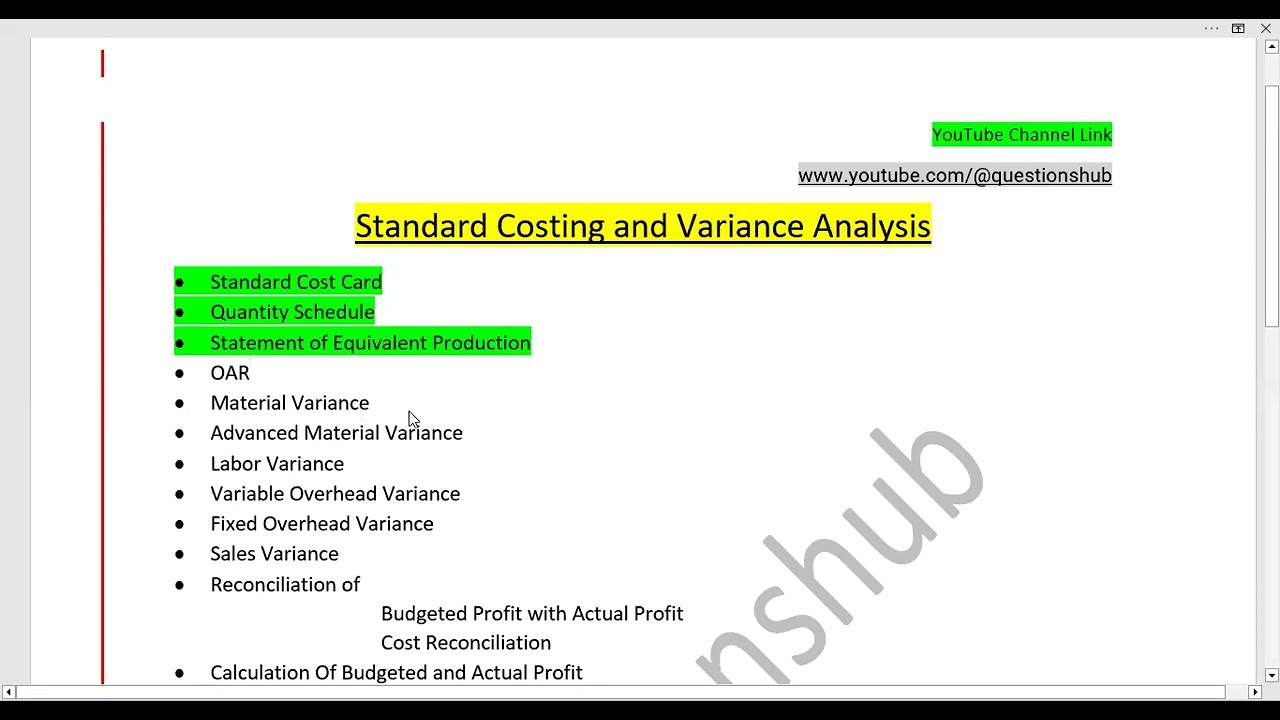 Concept of Quantity Schedule and Equivalent Production Units | ICAP | CAF-3 | CMA | Lecture 2