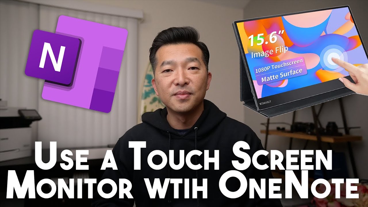 Use a touch screen portable monitor with OneNote. Feat. Wimaxit Portable Monitor