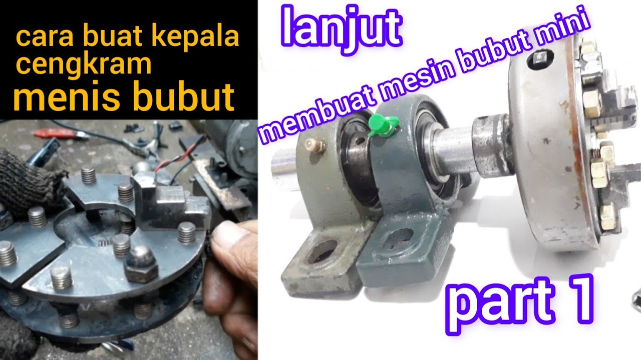 Mesin Bubut Buatan Sendiri dari barang bekas part 1