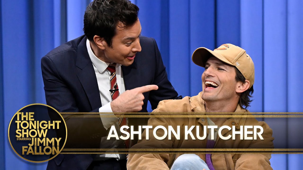 Ashton Kutcher Flips Jimmy with a Crazy Jiujitsu Move, Shares His Chicago Bears Superstitions