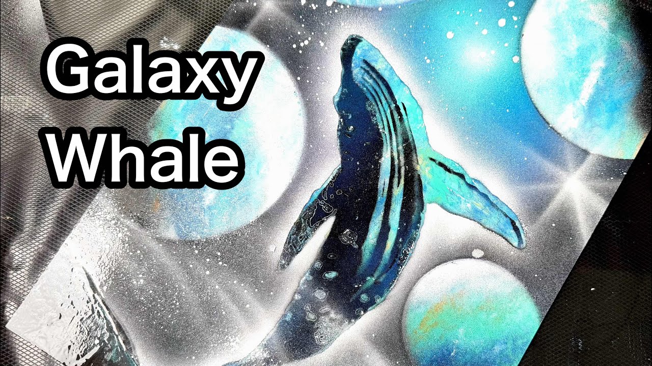 Spray Paint Art | Galaxy Whale Painting