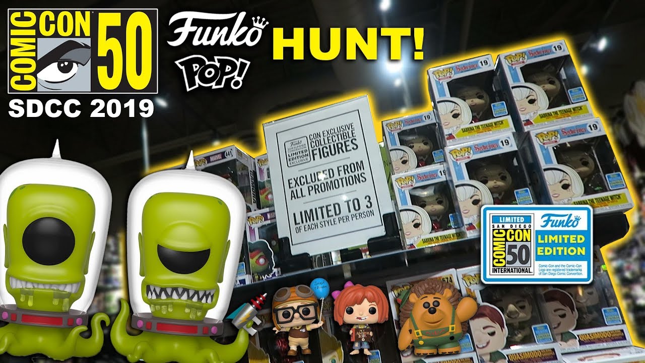 SDCC 2019 Funko Pop Hunt! (Tons of Exclusive Pops)