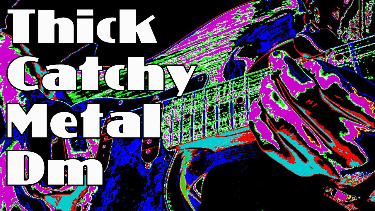 Thick Catchy Metal Guitar Backing Track Dm