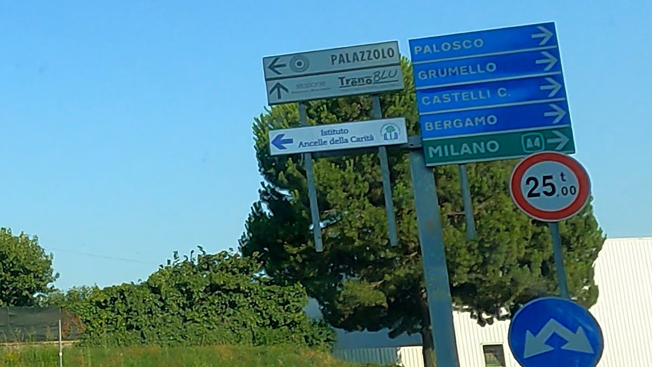 Palazzolo sull'Oglio (BS) in auto - 2X speed 🚙🇮🇹